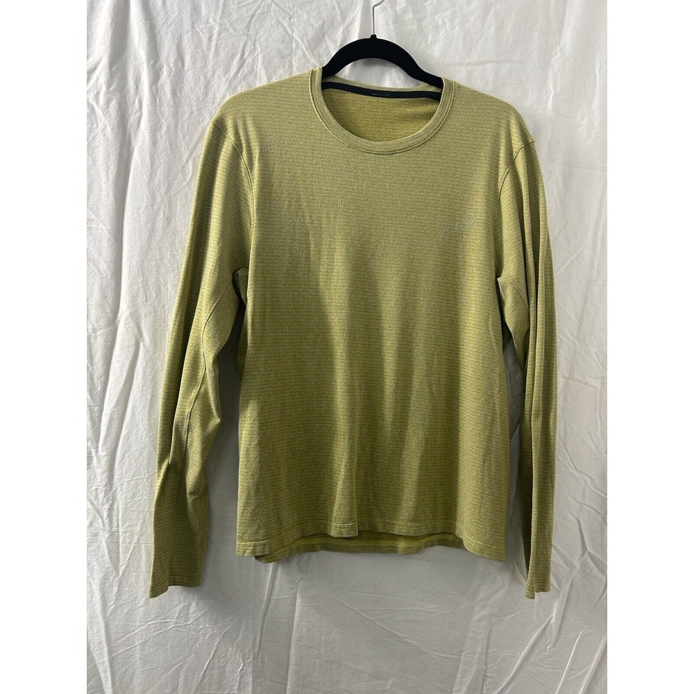 Men's Lululemon Drysense Mesh Long Sleeve Shirt‎ Heathered Honeycomb Size L